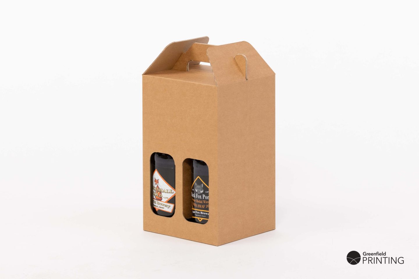 4x 500ml Bottle Cubed Carry Box with Product Angle