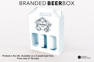 3x 500ml Your Branded Bottle Carry Box