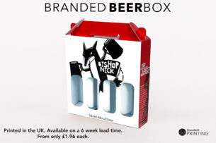4x 330ml Your Branded Bottle Carry Box